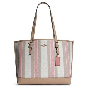 COACH | Signature Striped Jacquard Mollie tote